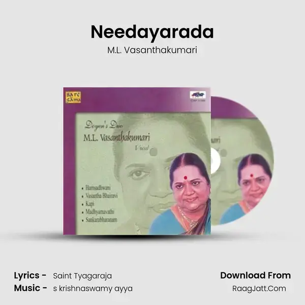 Needayarada Song mp3 | M.L. Vasanthakumari