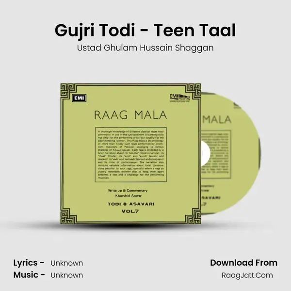 Gujri Todi - Teen Taal Song mp3 | Ustad Ghulam Hussain Shaggan