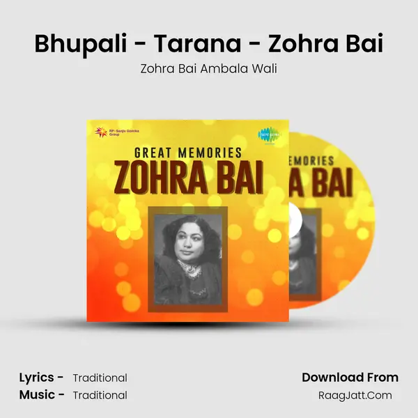 Bhupali - Tarana - Zohra Bai mp3 song