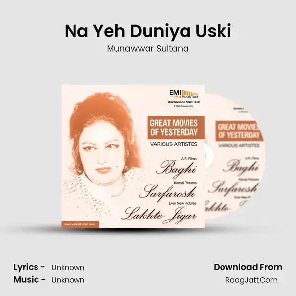 Na Yeh Duniya Uski Song mp3 | Munawwar Sultana