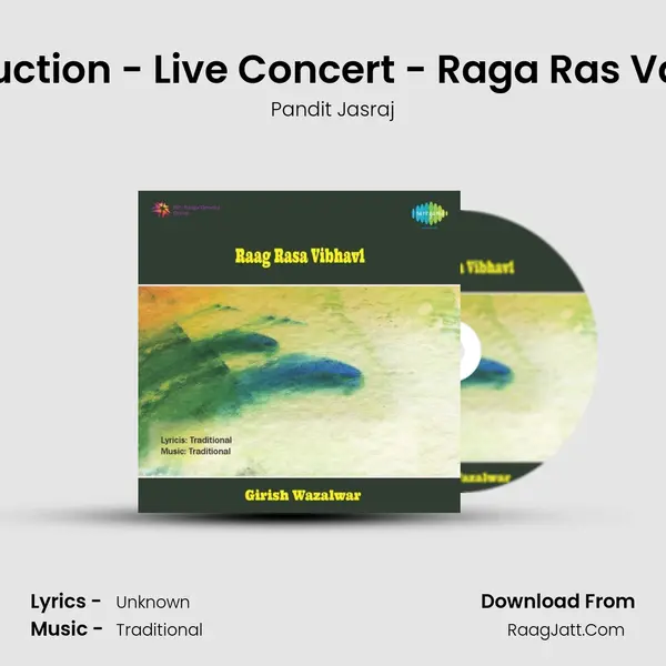 Introduction - Live Concert - Raga Ras Vaibhav Song mp3 | Pandit Jasraj