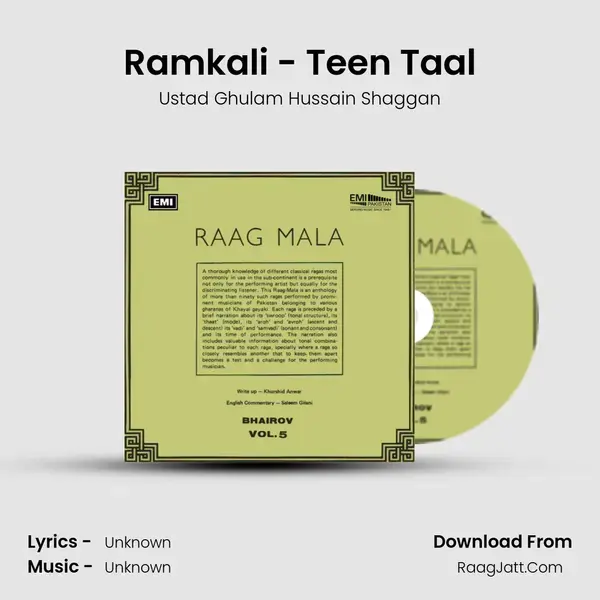 Ramkali - Teen Taal Song mp3 | Ustad Ghulam Hussain Shaggan