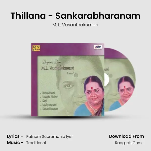 Thillana - Sankarabharanam Song mp3 | M. L. Vasanthakumari