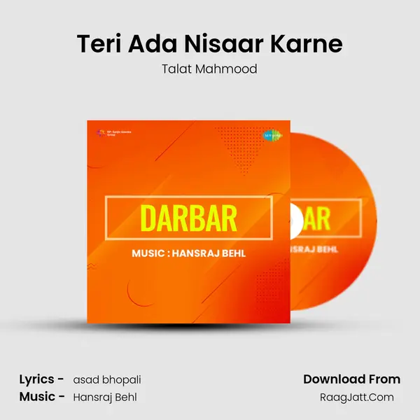 Teri Ada Nisaar Karne Song mp3 | Talat Mahmood