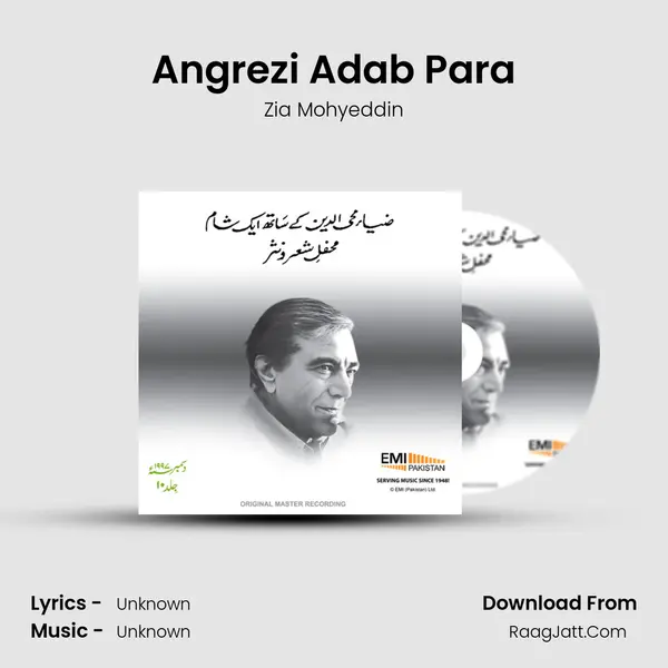 Angrezi Adab Para Song mp3 | Zia Mohyeddin