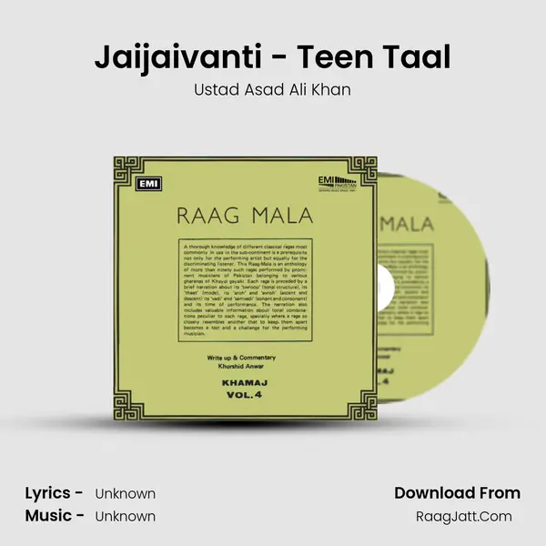 Jaijaivanti - Teen Taal Song mp3 | Ustad Asad Ali Khan