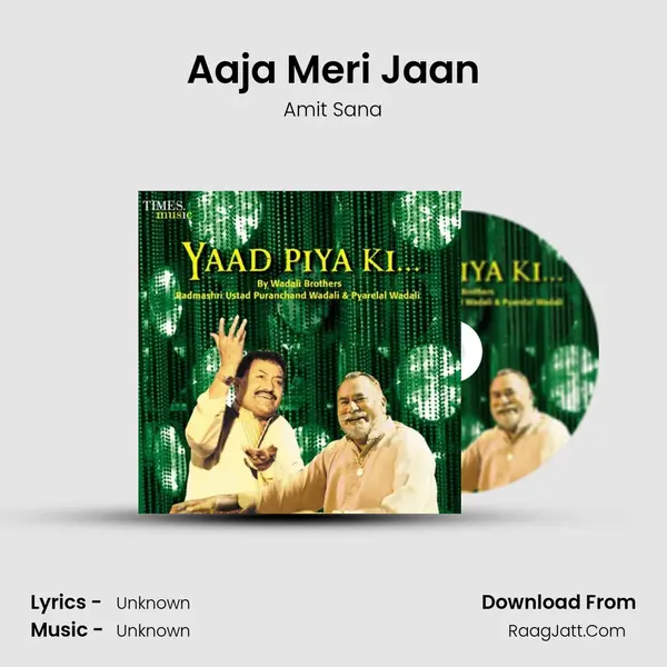 Aaja Meri Jaan Song mp3 | Amit Sana