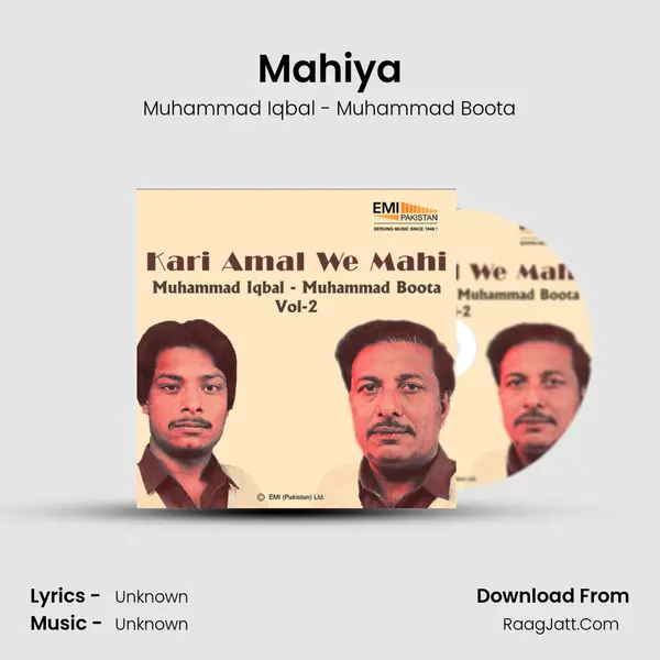 Mahiya Song mp3 | Muhammad Iqbal - Muhammad Boota