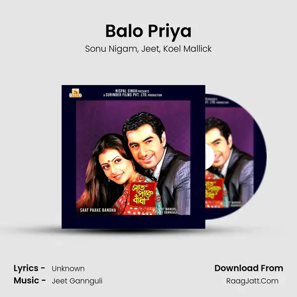 Balo Priya Song mp3 | Sonu Nigam