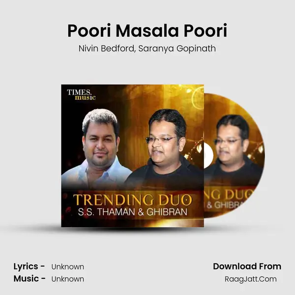 Poori Masala Poori Song mp3 | Nivin Bedford