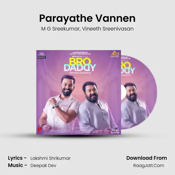 Parayathe Vannen Song mp3 | M G Sreekumar