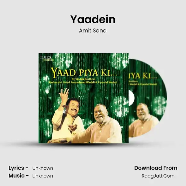 Yaadein Song mp3 | Amit Sana