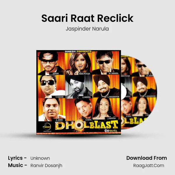 Saari Raat Reclick Song mp3 | Jaspinder Narula