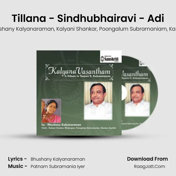 Tillana - Sindhubhairavi - Adi mp3 song