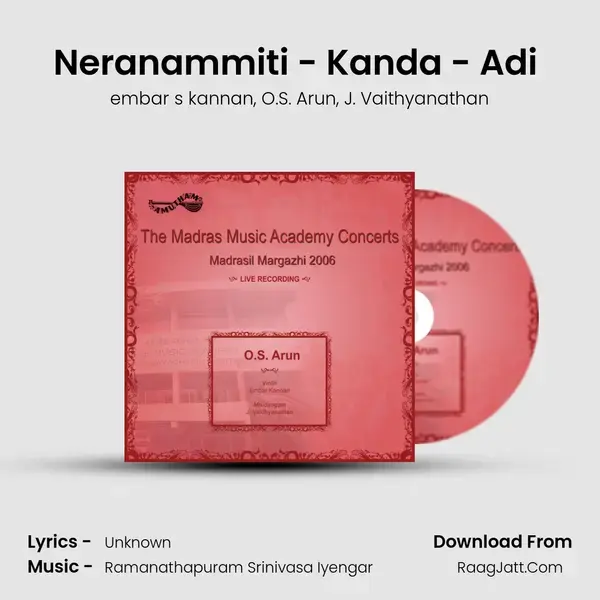 Neranammiti - Kanda - Adi (Live) Song mp3 | embar s kannan