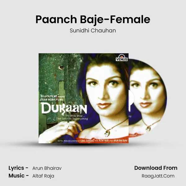 Paanch Baje-Female Song mp3 | Sunidhi Chauhan