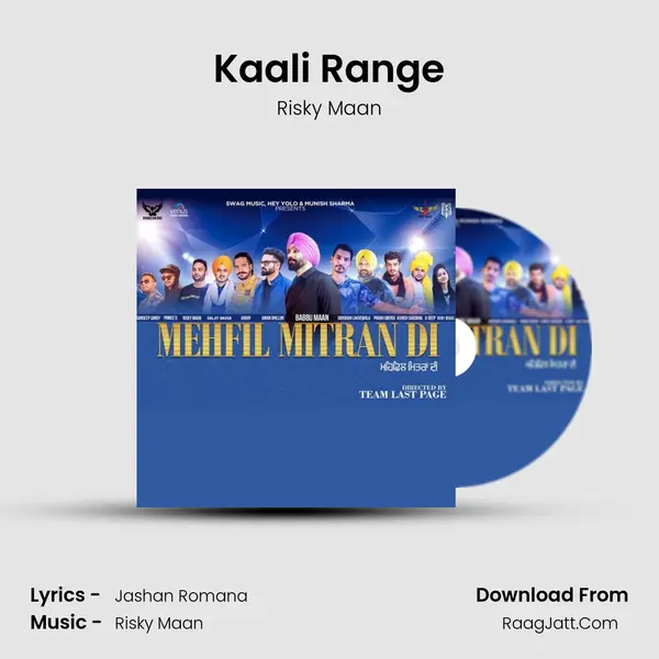 Kaali Range Song mp3 | Risky Maan