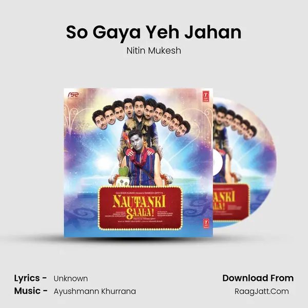 So Gaya Yeh Jahan Song mp3 | Nitin Mukesh