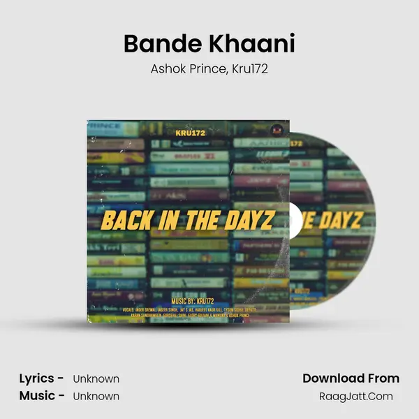 Bande Khaani Song mp3 | Ashok Prince