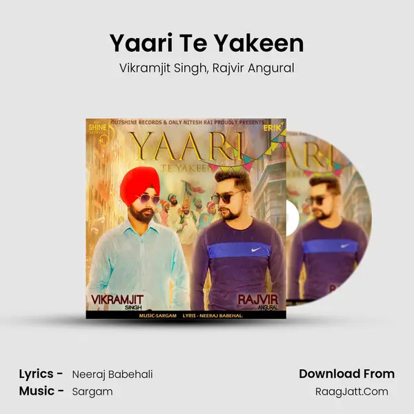 Yaari Te Yakeen Song mp3 | Vikramjit Singh