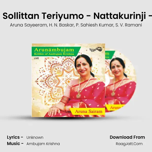 EEppadi Ennagam - Sollittan Teriyumo - Nattakurinji - Hamsanandi - Adi (Live) mp3 song