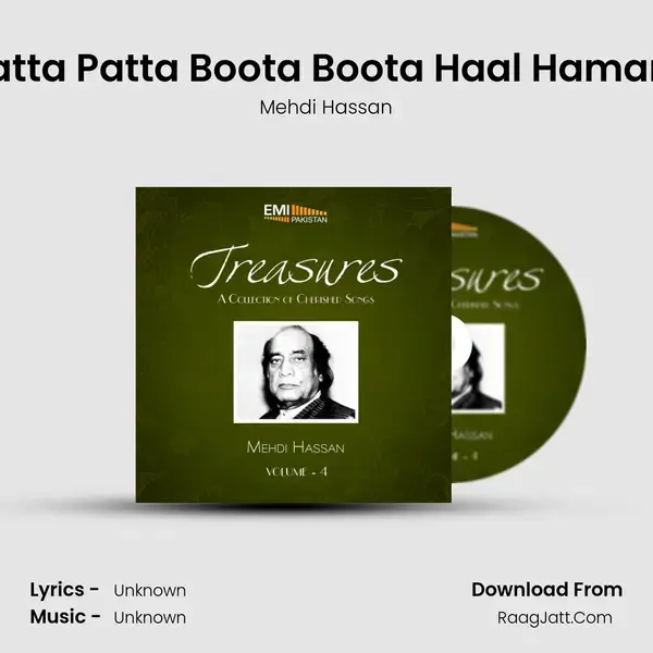 Patta Patta Boota Boota Haal Hamara Song mp3 | Mehdi Hassan