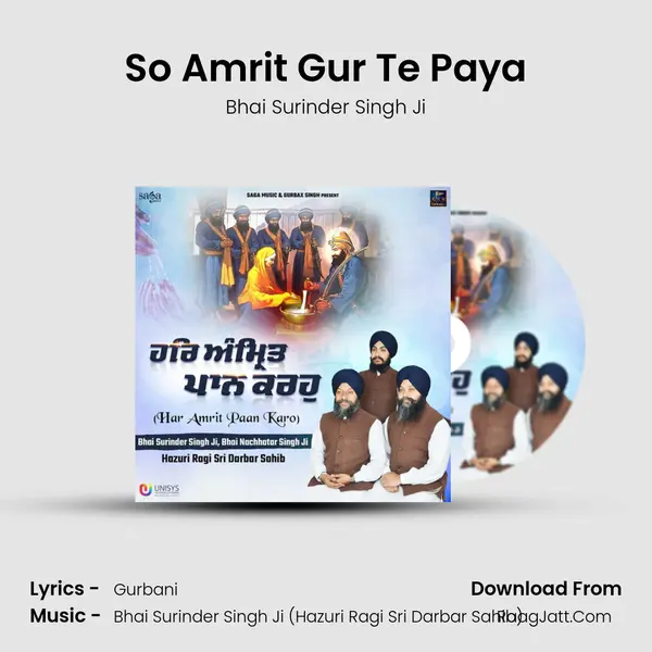 So Amrit Gur Te Paya mp3 song