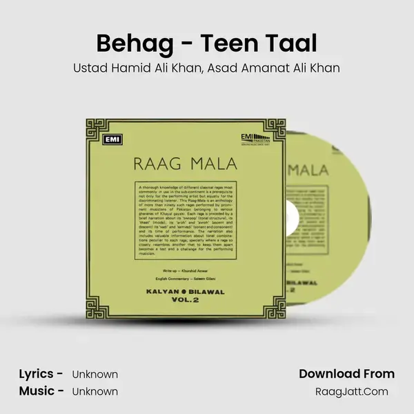 Behag - Teen Taal Song mp3 | Ustad Hamid Ali Khan