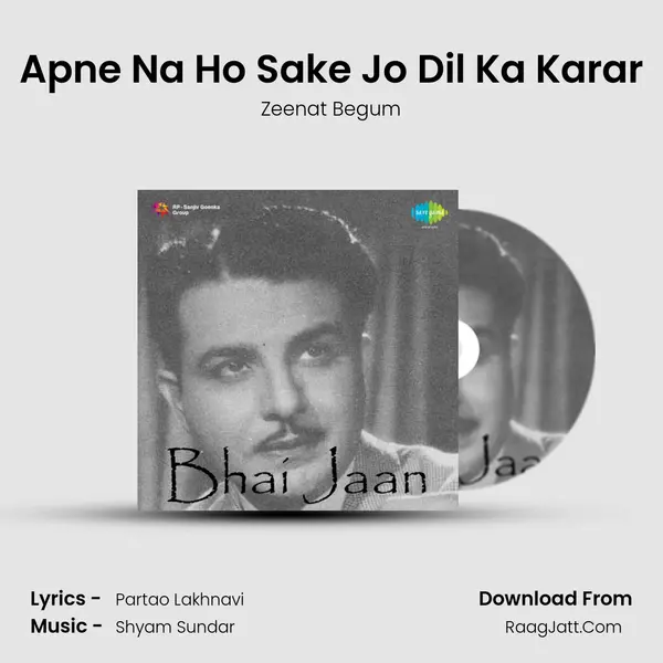 Apne Na Ho Sake Jo Dil Ka Karar Song mp3 | Zeenat Begum