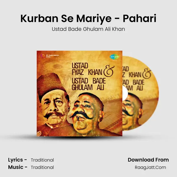 Ustad Fyaz Khan And Ustad Bade Ghulam Ali - Ustad Bade Ghulam Ali Khan