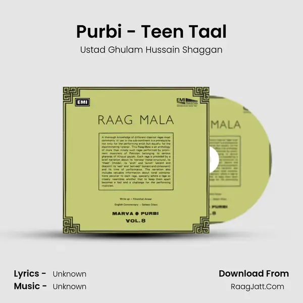 Purbi - Teen Taal Song mp3 | Ustad Ghulam Hussain Shaggan